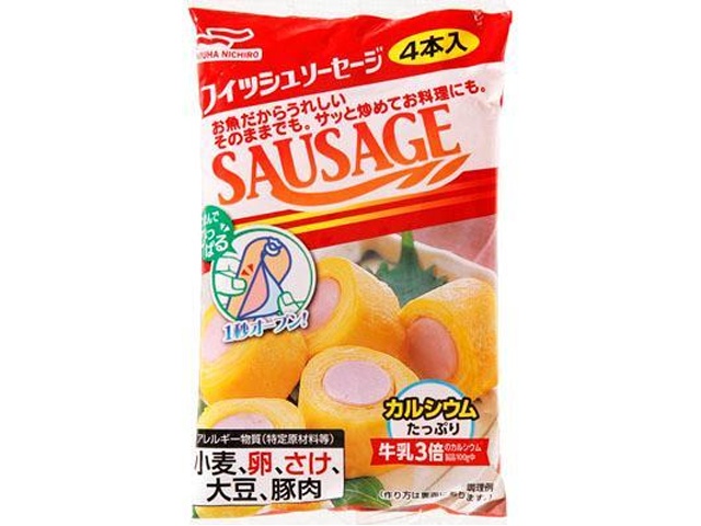 マルハ 1秒OPENおさかなソーセージ 65g×4 | お菓子・駄菓子・食品の