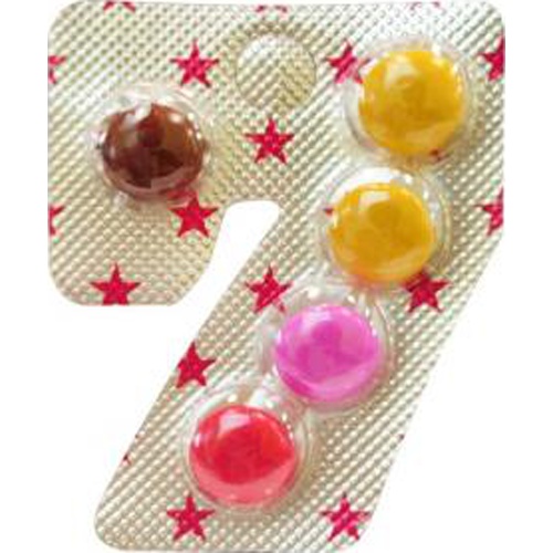 チーリン製菓 ウイットナンバーチョコ５粒 【新商品 3/1 発売】  【購入入数６０個】