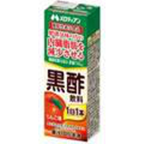 メロディアン 黒酢飲料りんご味紙２００ｍｌ □お取り寄せ品 【購入入数２４個】