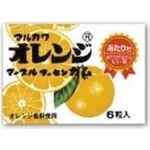 丸川製菓 オレンジマーブルガム △ 【購入入数３３個】