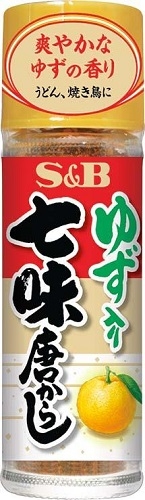 Ｓ＆Ｂ ゆず入り七味唐からし １４ｇ □お取り寄せ品 【購入入数６０個】