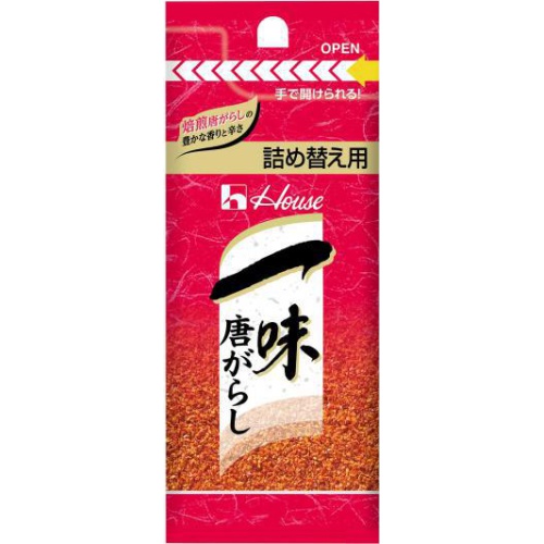 ハウス食品 一味唐がらし 詰め替え用１２ｇ □お取り寄せ品 【購入入数１２０個】