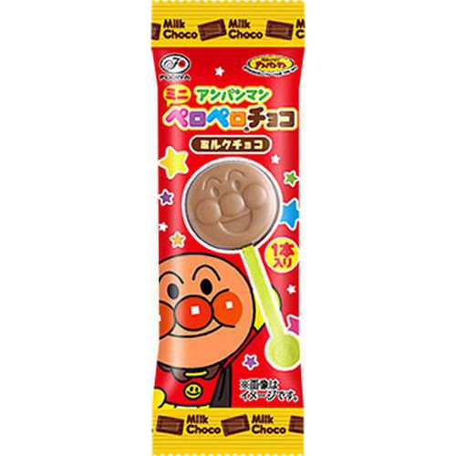 不二家 アンパンマンミニペロペロチョコレート １本 △ 【購入入数２５個】【数量限定】◆