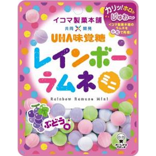 味覚糖 レインボーラムネミニ ぶどう味３０ｇ  【購入入数６個】