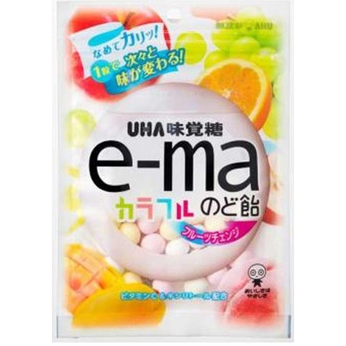 ピピン ｅ－ｍａのど飴袋 カラフルフルーツチェンジ □お取り寄せ品 【購入入数７２個】