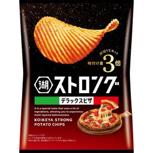 湖池屋 ストロング デラックスピザ５３ｇ 【新商品 3/24 発売】 △ 【購入入数１２個】