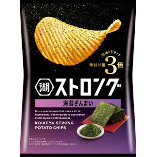 湖池屋 ストロング 海苔ざんまい５３ｇ 【新商品 3/24 発売】 △ 【購入入数１２個】