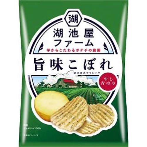 湖池屋ファーム 旨味こぼれ すじ青のり 【新商品 4/7 発売】 □お取り寄せ品 【購入入数１２個】