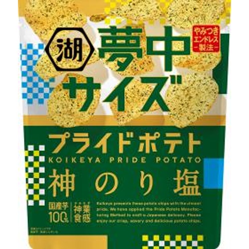 湖池屋 夢中サイズ プライドポテト神のり塩１０２ｇ 【新商品 3/31 発売】 □お取り寄せ品 【購入入数１２個】