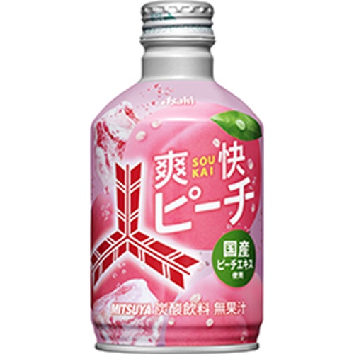 三ツ矢 爽快ピーチ Ｂ缶３００ｍｌ 【新商品 3/18 発売】 【今月の特売 飲料水】 △ 【購入入数２４個】