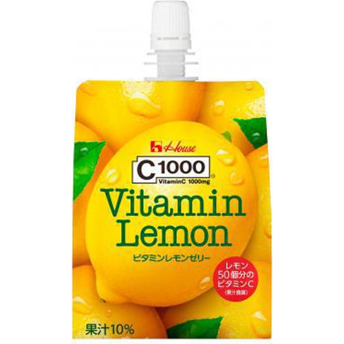 ハウスウェルネスフーズ Ｃ１０００ビタミンレモンゼリー１８０ｇ 【今月の特売 飲料水】 △ 【購入入数６個】