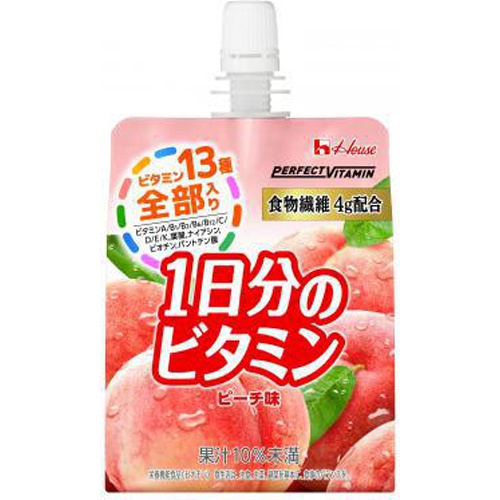 ハウスウェルネスフーズ １日分のビタミンゼリー食物繊維１８０ｇ 【今月の特売 飲料水】 □お取り寄せ品 【購入入数２４個】