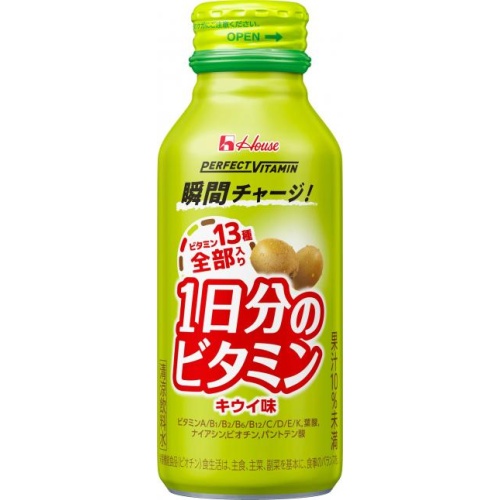 ハウスウェルネスフーズ ＰＶ１日分のビタミンキウイ味１２０ｍｌ 【新商品 3/10 発売】 △ 【購入入数６個】