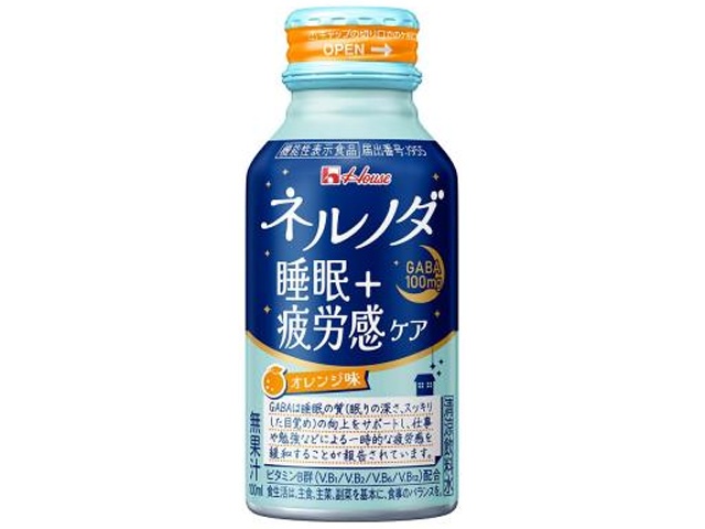 ハウスウェルネスフーズ ネルノダ 睡眠＋疲労感ケア缶１００ｍｌ 【新商品 9/29 発売】 □お取り寄せ品 【購入入数３０個】