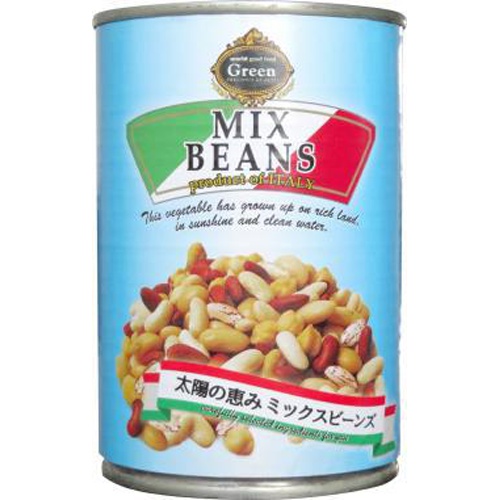 Ｇｒｅｅｎ ミックスビーンズ 缶４００ｇ □お取り寄せ品 【購入入数２４個】