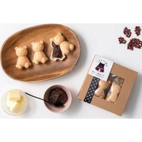 くまモナカ堂 くまの手作りあんバターモナカ □お取り寄せ品 【購入入数８個】（入荷までお時間がかかります）