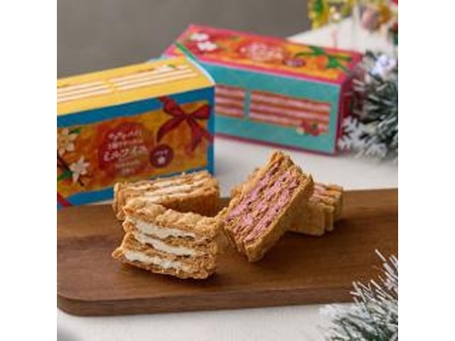 サクサクパイと３層クリームのミルフイユ フラン 【受注締 11/25 最短納品 12/11】 □お取り寄せ品 【購入入数５個】［入荷までお時間がかかります］