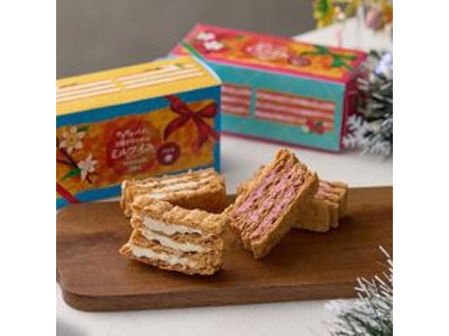サクサクパイと３層クリームのミルフイユ バニラ 【受注締 11/25 最短納品 12/11】 □お取り寄せ品 【購入入数５個】［入荷までお時間がかかります］