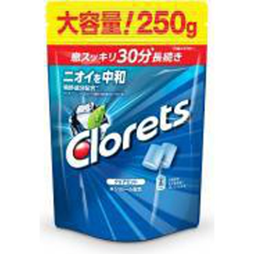 クロレッツＸＰ クリアミントスタンドパウチ２５０ｇ 【今月の特売 菓子】 □お取り寄せ品 【購入入数６個】