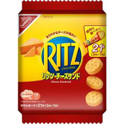 リッツ ファミリーパックチーズサンド ７袋入 【今月の特売 菓子】 □お取り寄せ品 【購入入数１２個】