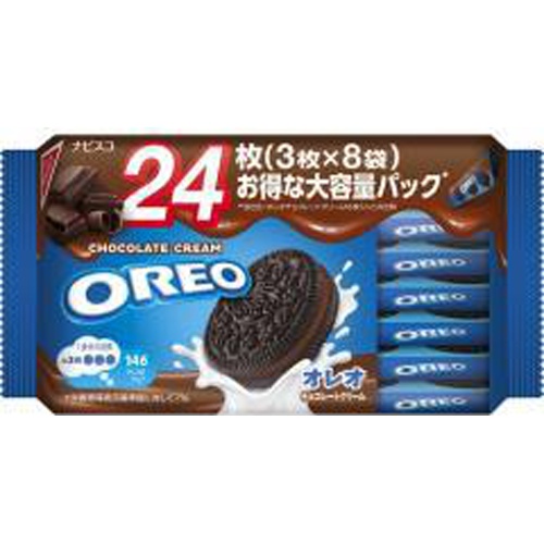 オレオ チョコレークリーム２４枚ファミリーパック □お取り寄せ品 【購入入数１２個】
