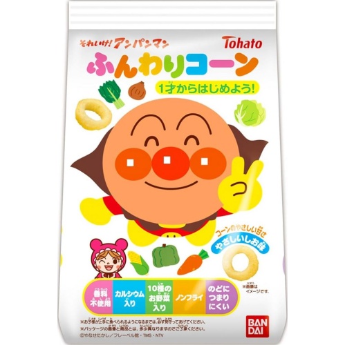 東ハト アンパンマンふんわりコーンしお２０ｇ △ 【購入入数１２個】