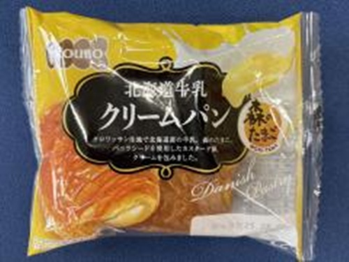 酵母工業 北海道牛乳クリームパン 【新商品 9/1 発売】 △ 【購入入数１２個】