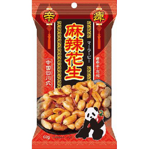 旺旺・ジャパン 四川式麻辣花生 ６０ｇ □お取り寄せ品 【購入入数６０個】