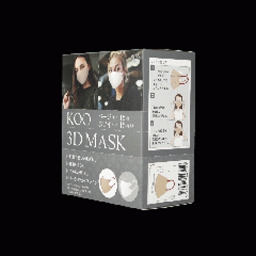 ３Ｄ高級マスクベージュ・ホワイト 【今月の特売 雑貨】 △ 【購入入数１個】
