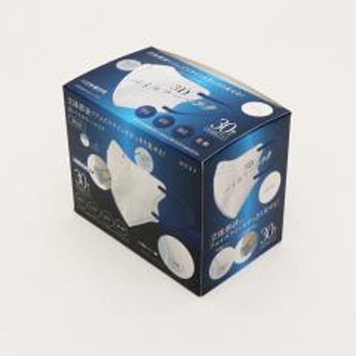 ３Ｄバイカラーマスク（３０Ｐ）ホワイト 【今月の特売 雑貨】 △ 【購入入数１個】