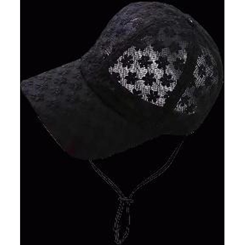花柄シースルーヘルメット ブラック 【今月の特売 雑貨】 △ 【購入入数１個】