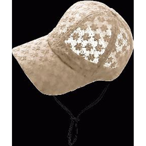 花柄シースルーヘルメットベージュ 【今月の特売 雑貨】 △ 【購入入数１個】