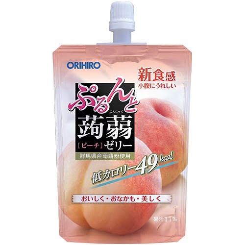 オリヒロプランデュ 蒟蒻ゼリーピーチ スタンディング □お取り寄せ品 【購入入数８個】