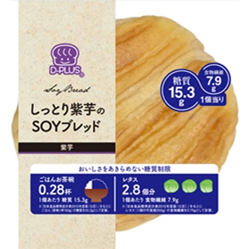 デイプラス しっとり紫芋のＳＯＹブレッド □お取り寄せ品 【購入入数１２個】