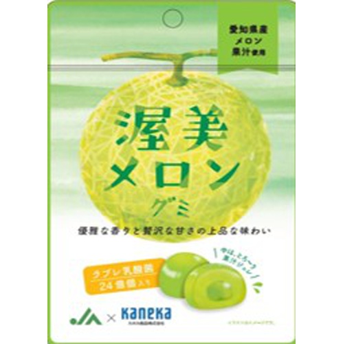 カネカ 渥美メロングミ ラブレ乳酸菌入４０ｇ 【新商品 3/12 発売】 △ 【購入入数１０個】