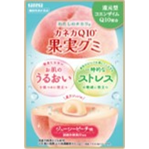 カネカ Ｑ１０果実グミ ジューシーピーチ味４０ｇ □お取り寄せ品 【購入入数８０個】