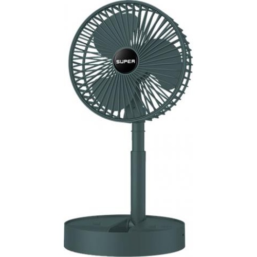 収納コンパクト扇風機 グレー 【今月の特売 雑貨】 △ 【購入入数１個】