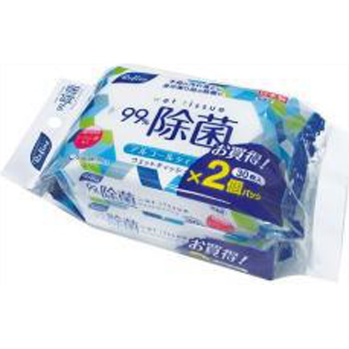 リファイン ウエットティッシュ除菌３０枚×２Ｐ 【今月の特売 雑貨】 □お取り寄せ品 【購入入数３６個】