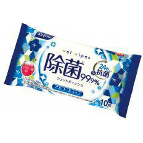 サービス用アルコール除菌ウエットティッシュ１０枚 【今月の特売 雑貨】 △ 【購入入数１０個】