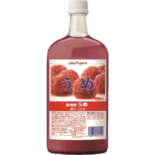 ポッカサッポロフード 業務用うめ ７２０ｍｌ 【今月の特売 飲料水】 □お取り寄せ品 【購入入数６個】