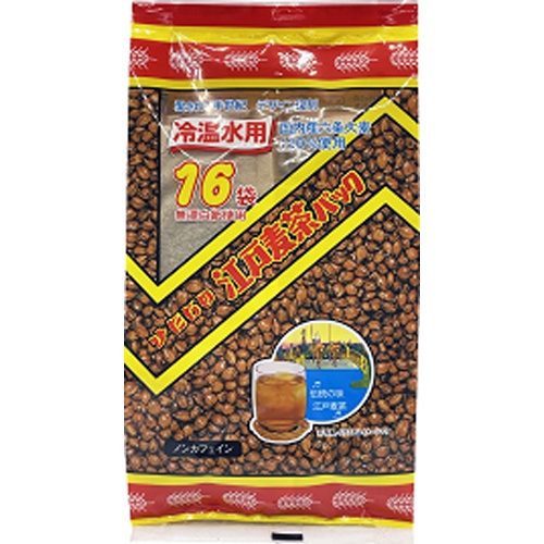 常陸屋本舗 江戸麦茶パック １６Ｐ △ 【購入入数１０個】