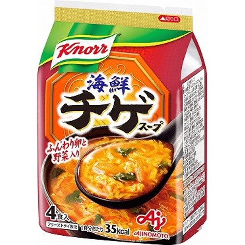 クノール 海鮮チゲスープ ４食 【今月の特売 嗜好食品】 △ 【購入入数１０個】