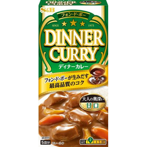 Ｓ＆Ｂ ディナーカレー甘口 ９７ｇ □お取り寄せ品 【購入入数１００個】