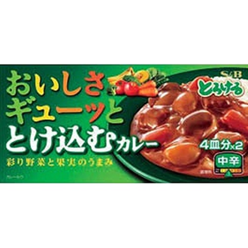 Ｓ＆Ｂ おいしさギューッととけ込むカレー中辛１４０ 【今月の特売 インスタント】 □お取り寄せ品 【購入入数６０個】