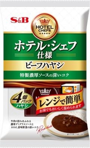 Ｓ＆Ｂ ホテル・シェフ仕様ビーフハヤシ４個パック 【今月の特売 インスタント】 □お取り寄せ品 【購入入数１６個】