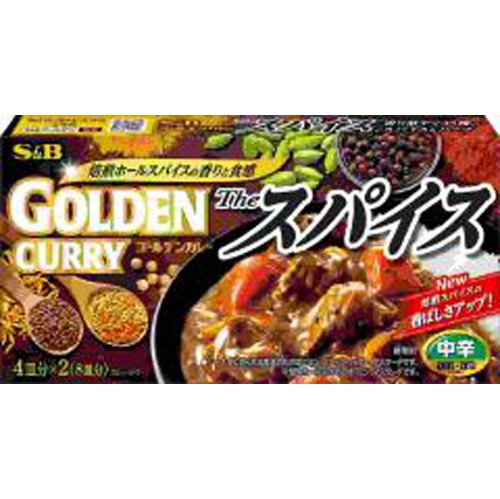 Ｓ＆Ｂ ゴールデンカレー ザ・スパイス 中辛１６０ｇ 【今月の特売 インスタント】 □お取り寄せ品 【購入入数６０個】