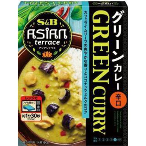 Ｓ＆Ｂ アジアンテラス グリーンカレー辛口 【今月の特売 インスタント】 □お取り寄せ品 【購入入数３６個】
