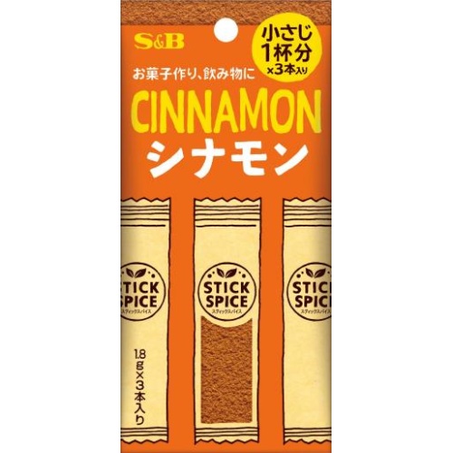 Ｓ＆Ｂ スティックスパイス シナモン１．８ｇ×３本 □お取り寄せ品 【購入入数１００個】