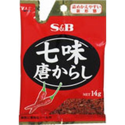 Ｓ＆Ｂ 袋入り七味唐からし １４ｇ □お取り寄せ品 【購入入数１００個】