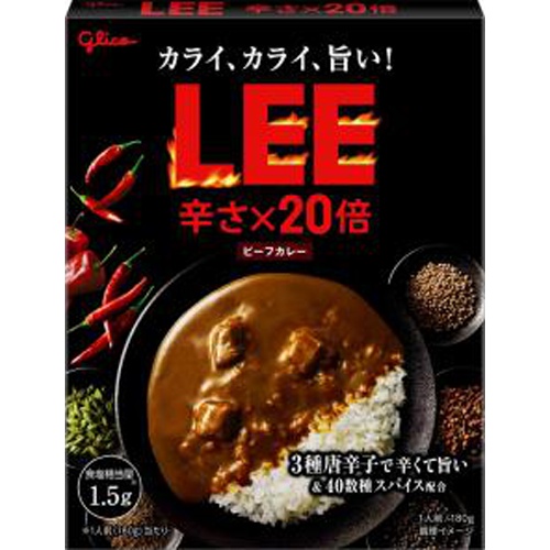 グリコ ビーフカレーＬＥＥ 辛さ２０倍１８０ｇ □お取り寄せ品 【購入入数６０個】